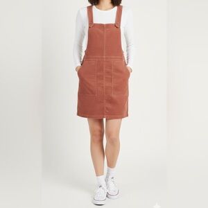 Wild Fable Soft Brown Corduroy Jumper Romper Size Small Cotton